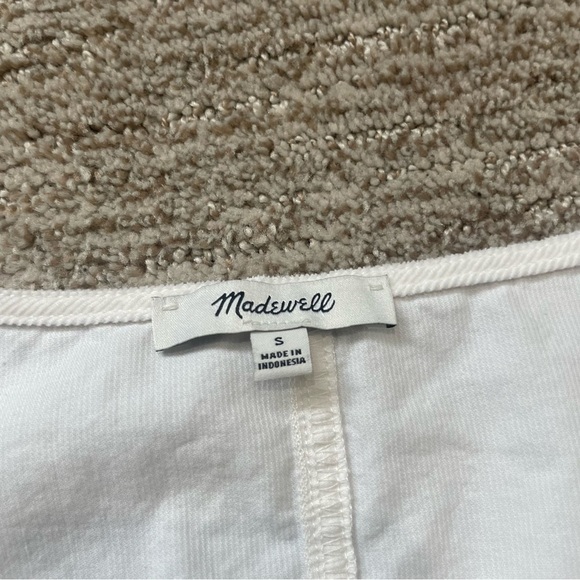 🚨 3 for $25 - Madewell Corduroy Shirred-Sleeve Button-Front Top - Picture 9 of 13